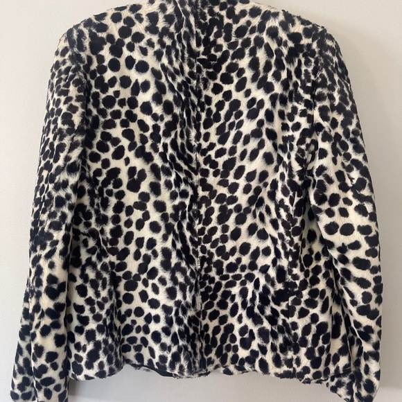 VTG Charles Gray London Jacket Black/White MOB WIFE LG Made in England PERFECT - Picture 2 of 6